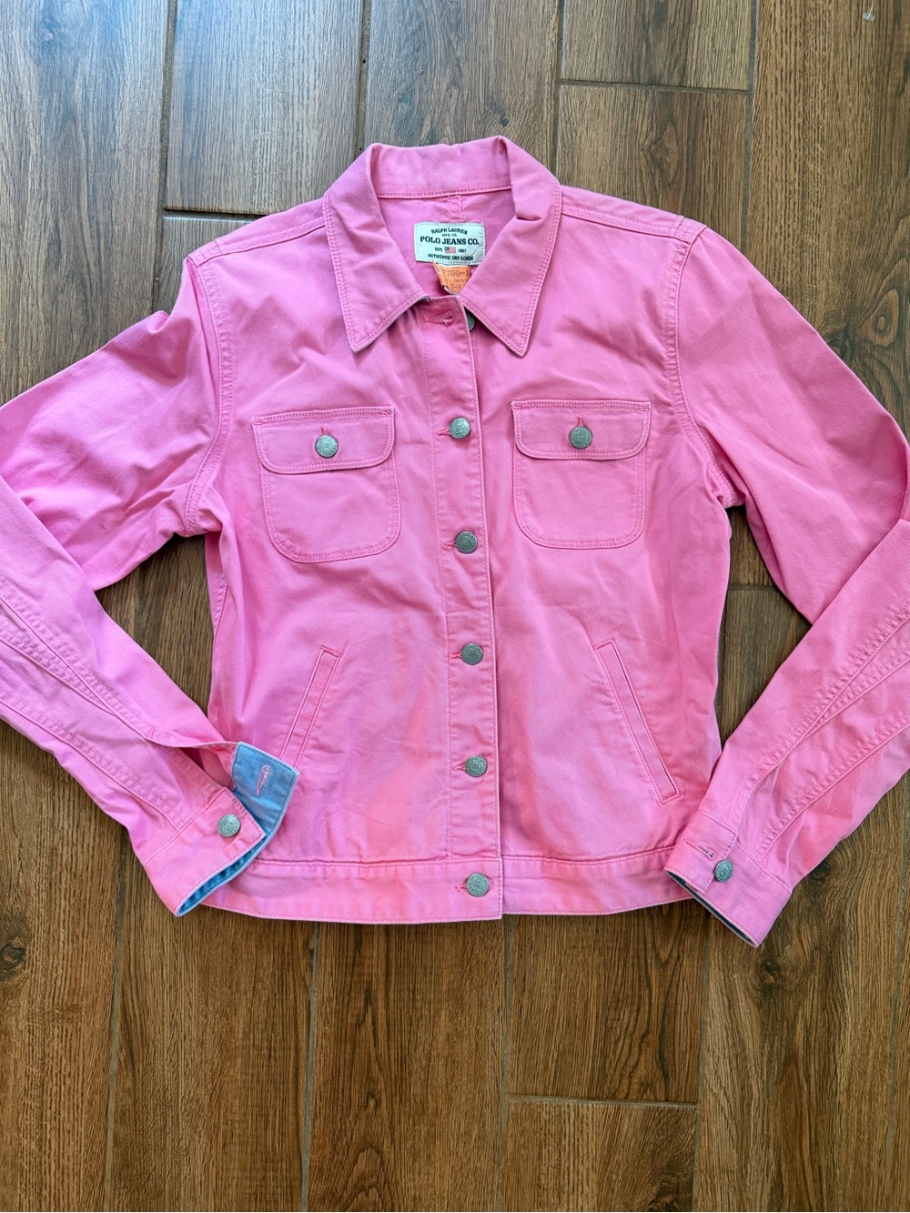 Vintage Ralph Lauren polo jeans co Women's medium Pink Cotton Jacket